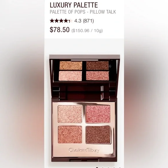 Charlotte Tilbury Pillow Talk Luxury Palette Of Pops-NWOB - Picture 1 of 10